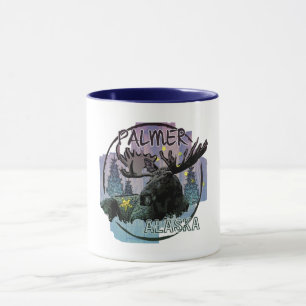 Palmer Alaska rustic moose mugg