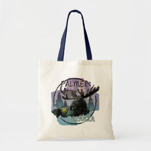 Palmer Alaska rustic moose tobag Tygkasse