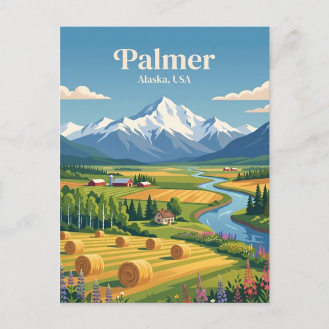 Palmer Alaska Vykort (Framsida)