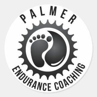 Palmer Endurance Tränar Round Sticker Runt Klistermärke