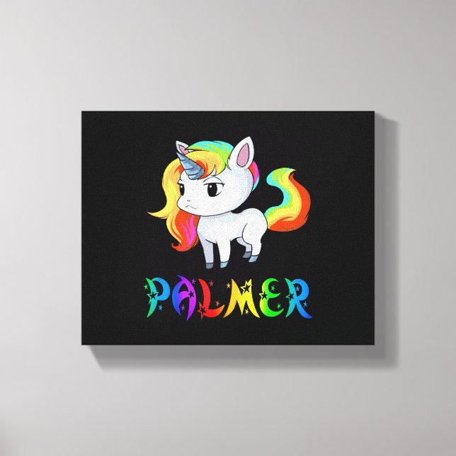 Palmer Enhörning Canvastryck (Framsida)