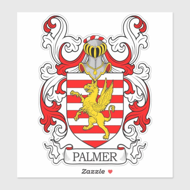 Palmer Family Crest Klistermärken (Ark)