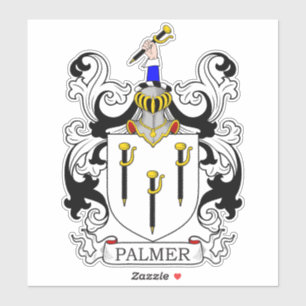 Palmer Family Crest Klistermärken