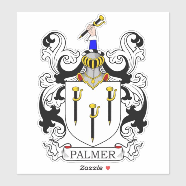 Palmer Family Crest Klistermärken (Ark)