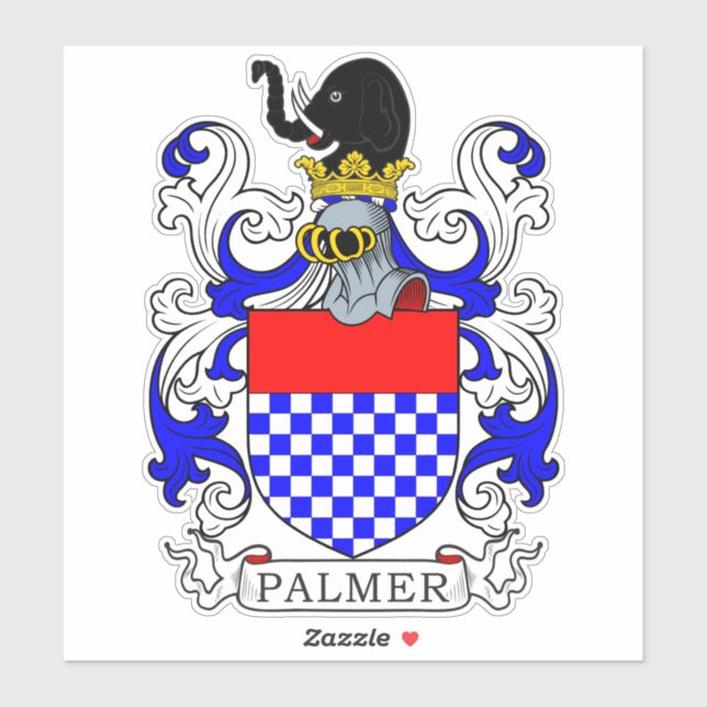 Palmer Family Crest Klistermärken (Ark)