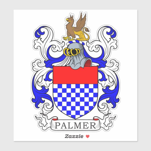 Palmer Family Crest Klistermärken (Ark)