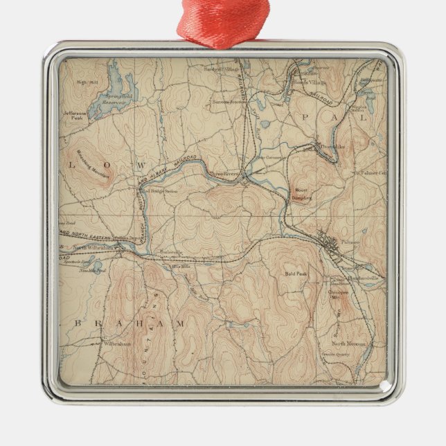 Palmer Massachusetts Julgransprydnad Metall (Framsidan)