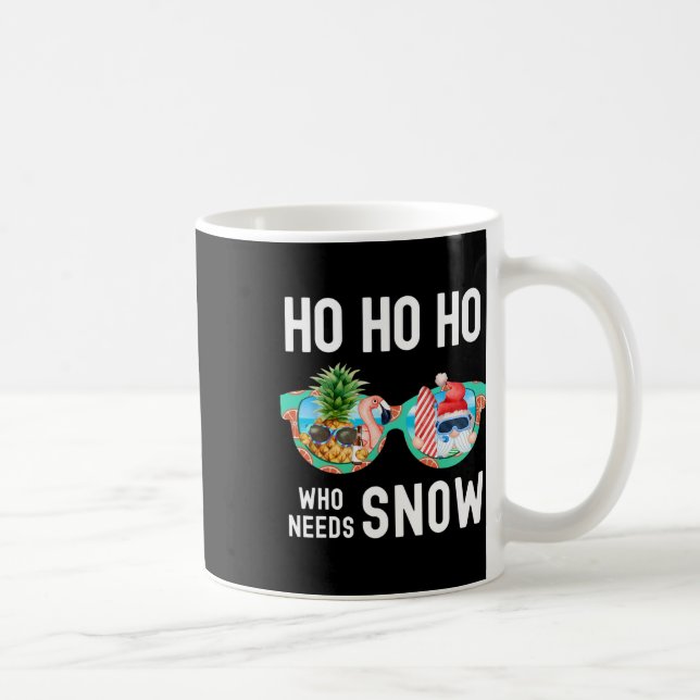 Palmer Santa Surfing Sommar Lov Jul  Kaffemugg (Höger)