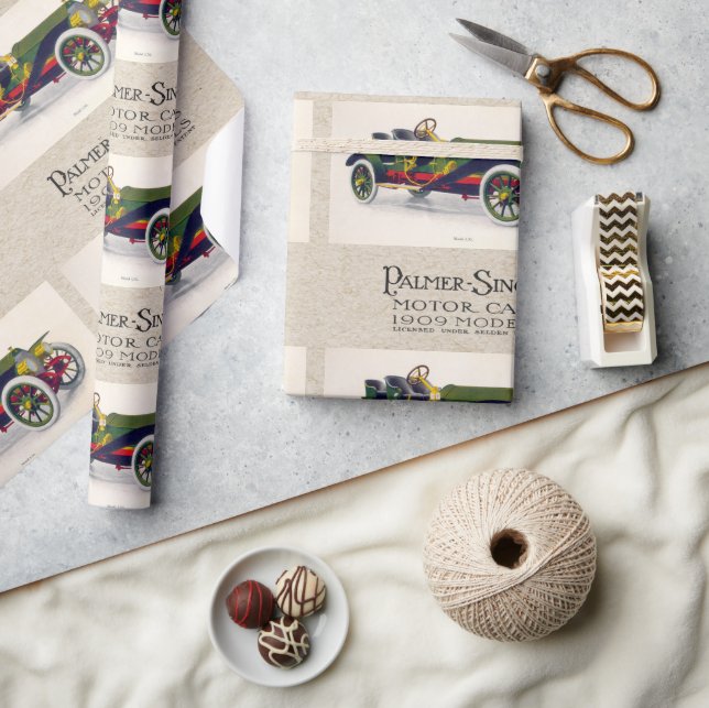 Palmer-Singer Motor Cars, 1909 Mönster Presentpapper (Hantverk)