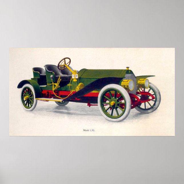 Palmer-Singer Motor Cars Annons, 1909 Poster (Framsidan)
