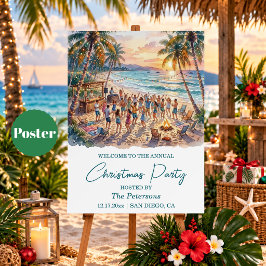 Palmer Strängljus Julfest Välkommen Poster