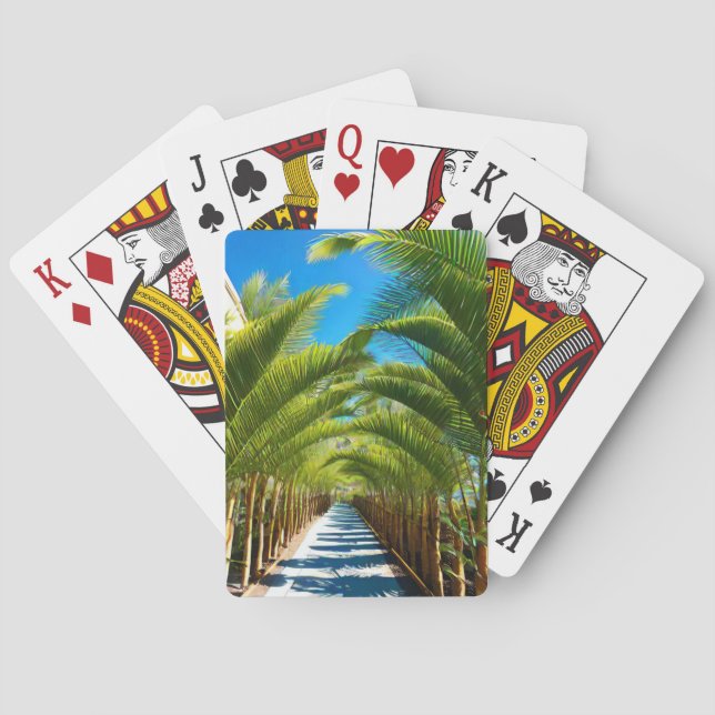 Palmernas gångväg casinokort (Baksidan)