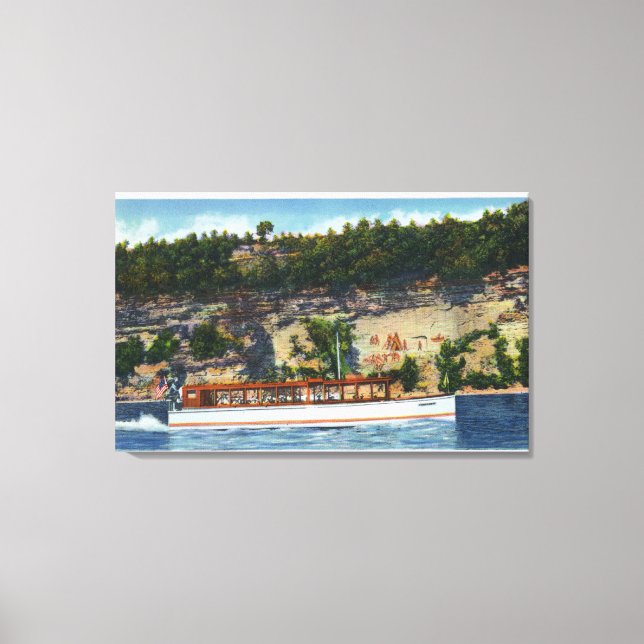 Palmers Sjö Ride Barnvagn IV Boat Scene Canvastryck (Framsida)