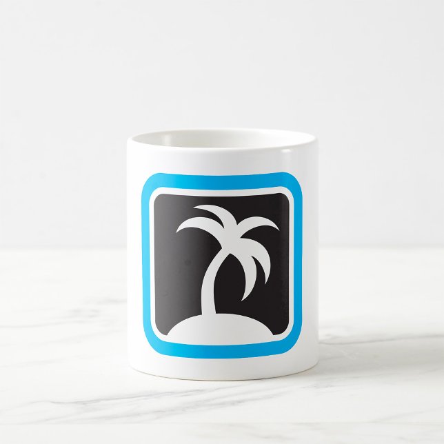 Palmersträd Ikon Kaffemugg (Skapare uppladdad)