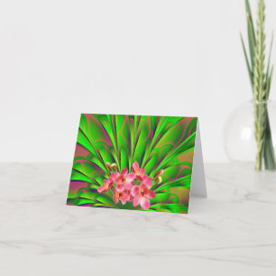 Palmesque Orchid Note-kort Kort