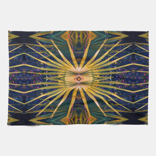 Palmetto Sunburst Kökshandduk (Horisontell)