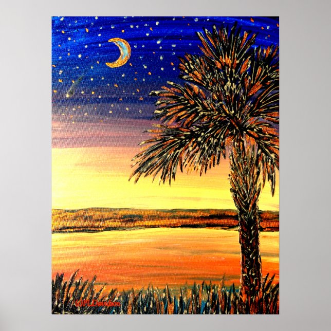 Palmetto Sunset Poster (Framsidan)