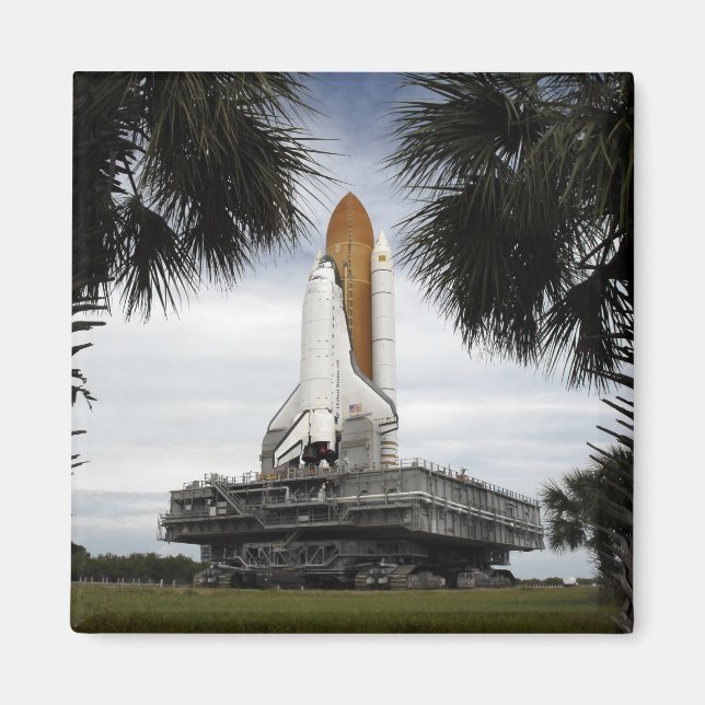 Palmetto träd ram rymdskyttel Endeavor Magnet (Framsidan)