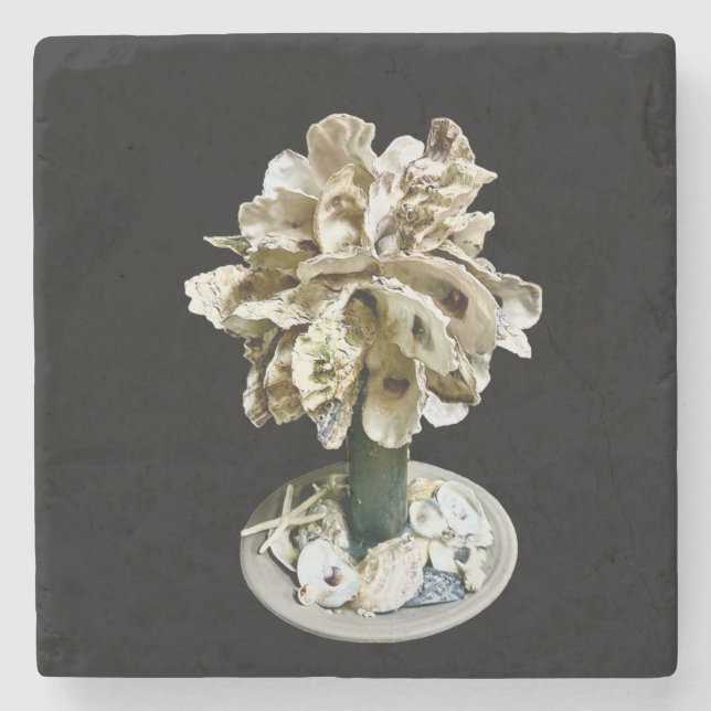 Palmetto Träd Stone Underlägg (Framsidan)