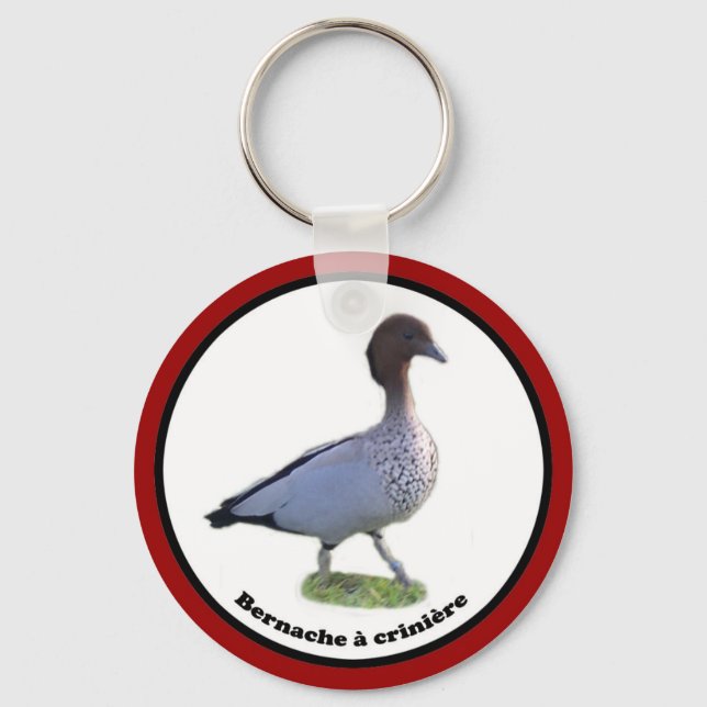 palmipèdes d'ornement collector (bernache à criniè nyckelring (Framsida)