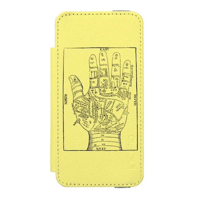 Palmistry 1671 incipio iPhone wallet skal (Folio Framsidan)