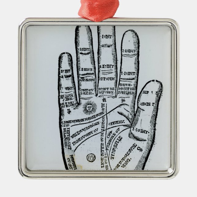 Palmistry Julgransprydnad Metall (Framsidan)