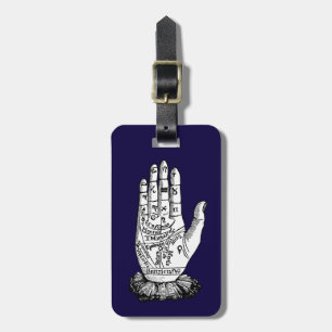 Palmistry kartlägger, 1885 bagagebricka