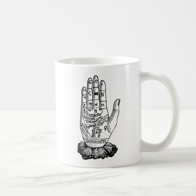 Palmistry kartlägger, 1885 kaffemugg (Höger)