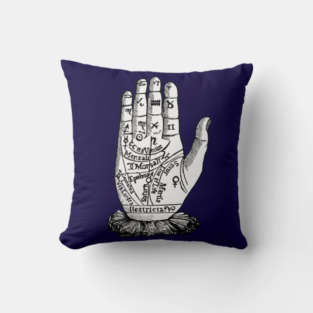 Palmistry kartlägger, 1885 kudde (Framsida)