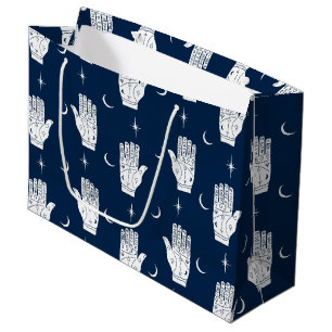 Palmistry Large Gift Bag med Chiromancy Händer