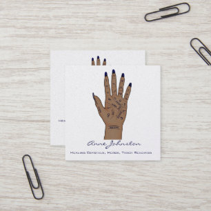 Palmistry Occult Square, Affärskort Fyrkantigt Visitkort