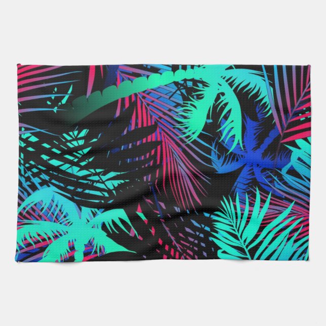 Palmmustermönster Kökshandduk (Horisontell)