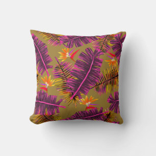 Palmparadis Gul Orange Kudde