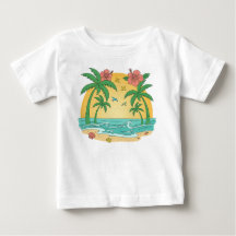Palmparadis – Sött tropiskt sommar-t-shirt