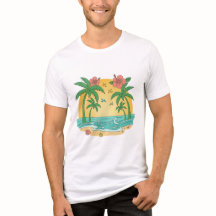 Palmparadis – Tropisk sommar T-shirt för män