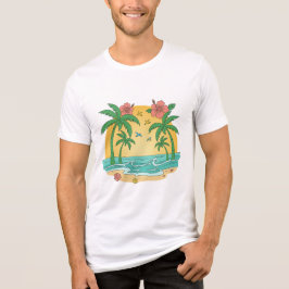 Palmparadis – Tropisk sommar T-shirt för män