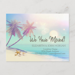 Palms Beach Seashell Moving Meddelande Vykort