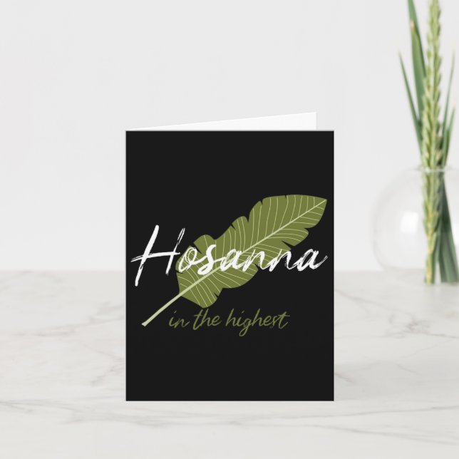 Palmsondag Hosanna I Högsta Himmelen Christi Kort (Framsida)