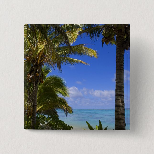 Palmstränd Cook Islands 2 Knapp (Framsida)