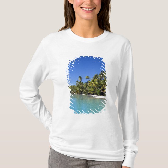 Palmstränd Cook Islands 2 Tee Shirt (Framsida)
