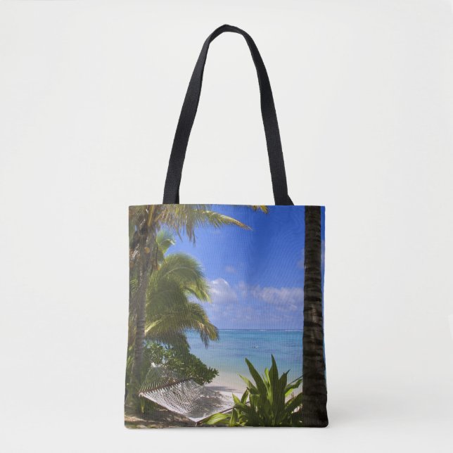 Palmstränd Cook Islands 2 Tygkasse (Framsida)
