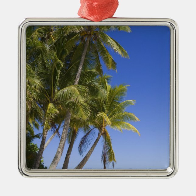 Palmstränd Cook Islands 3 Julgransprydnad Metall (Framsidan)
