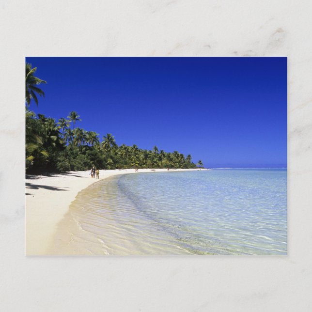 Palmstränd Cook Islands 8 Vykort (Framsida)