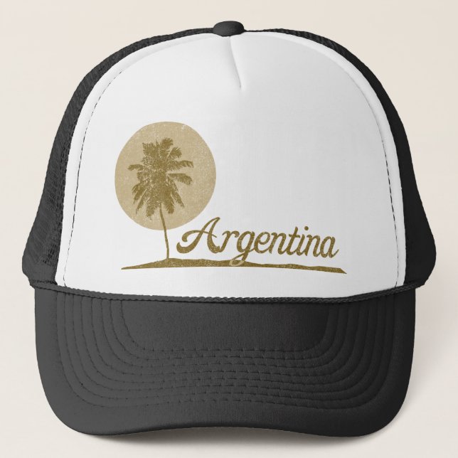 Palmträd Argentina Truckerkeps (Framsida)