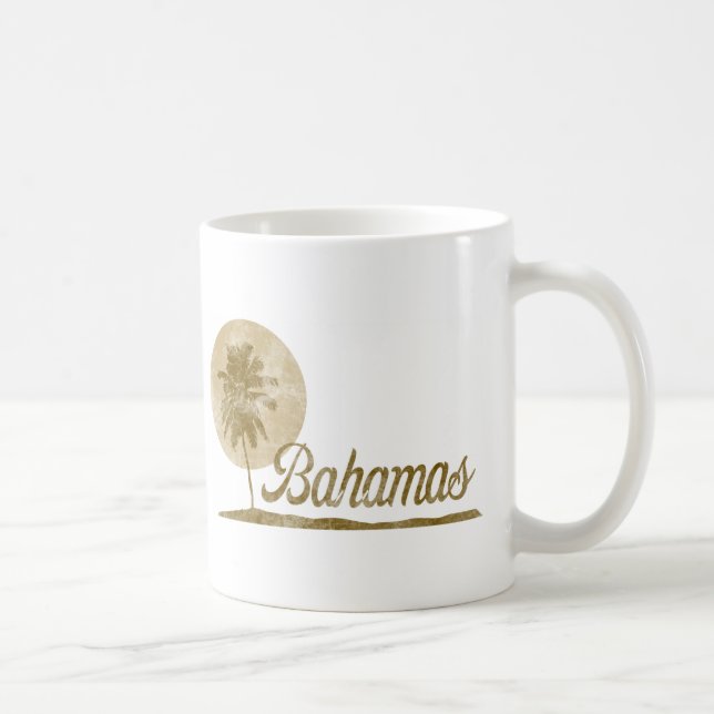 Palmträd Bahamas Kaffemugg (Höger)