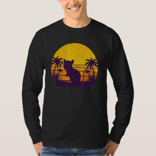Palmträd Gnagare Djur Husdjur Ägare Retro Sommar V T Shirt