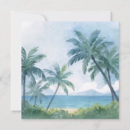Palmträd Hawaii Platt Kort