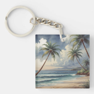 Palmträd Hawaiian Resa Honolulu Blått Hav