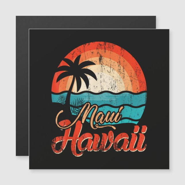 Palmträd Hawaiiansk strand (Fram/baksida)