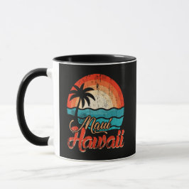 Palmträd Hawaiiansk Strand Mugg